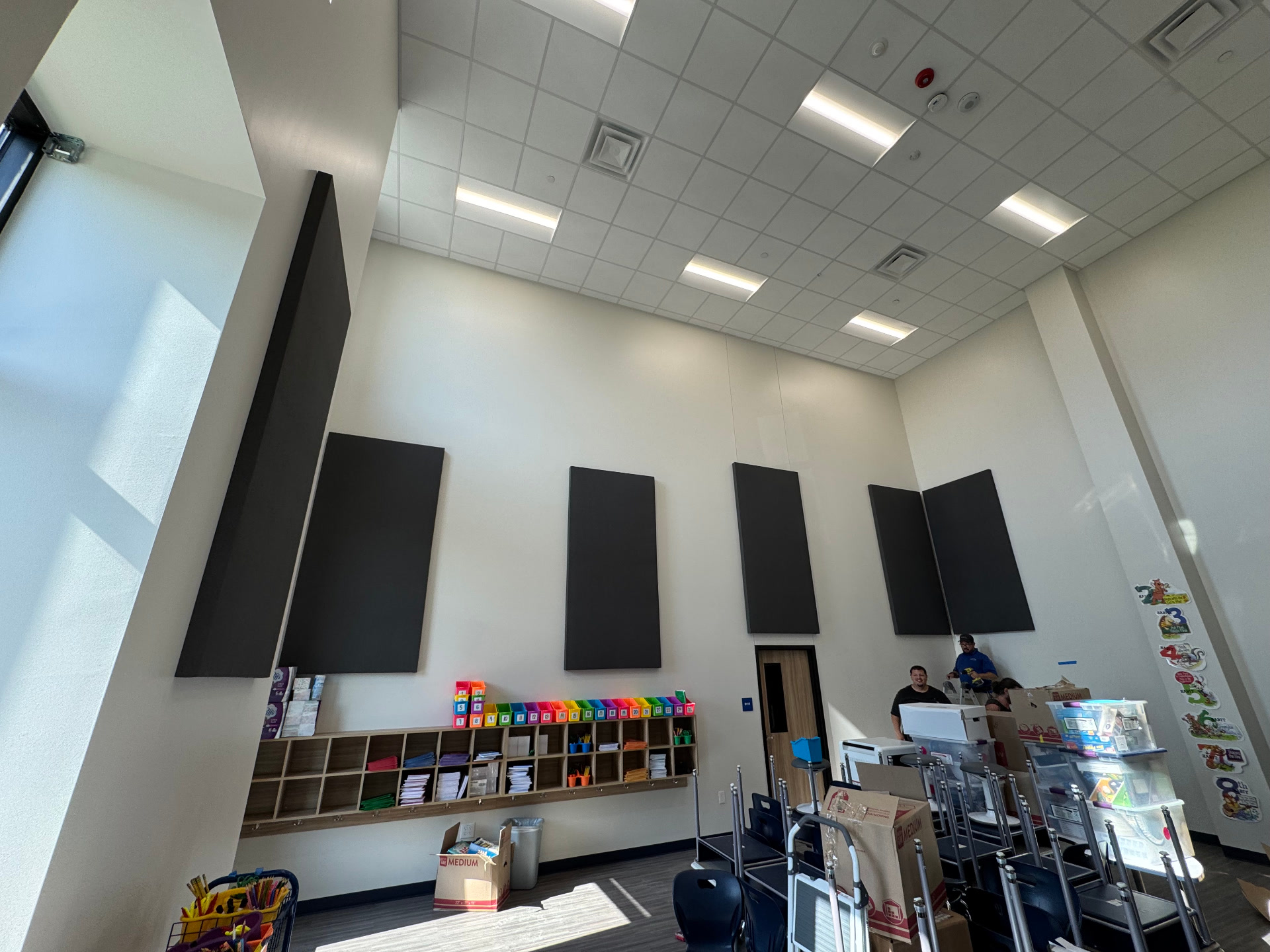 Commercial acoustic installation in a professional space